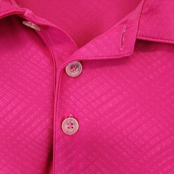 Men's Hot Pink Dri Fit Nike Golf Shirt Large - Picture 5 of 8